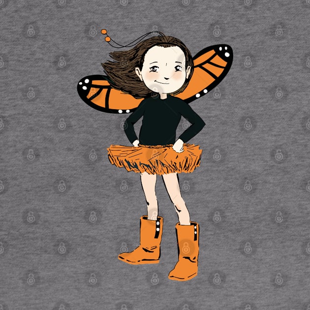 Cute Monarch Butterfly Girl by GoneawayGames